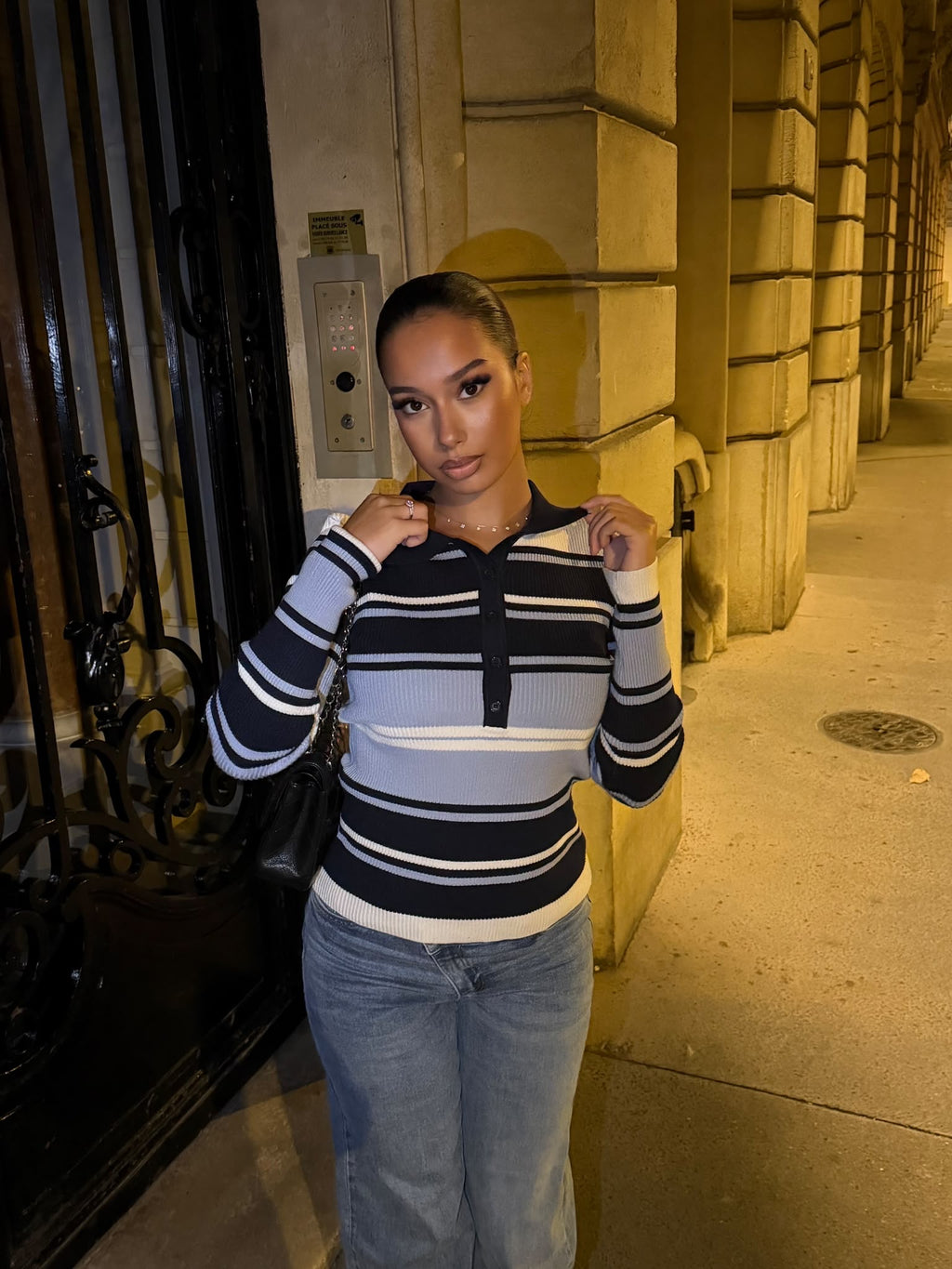Pull Rayé Bleu – Lyna