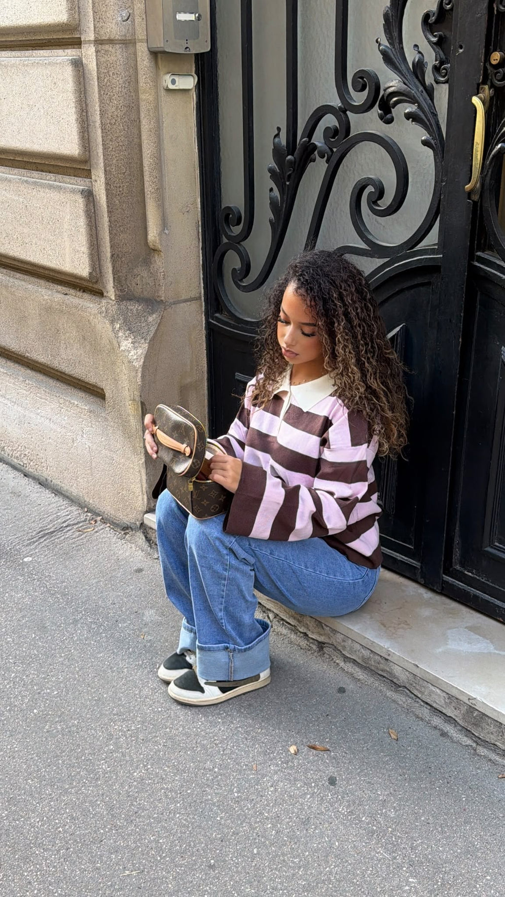 Pull Romy – Rose & Chocolat